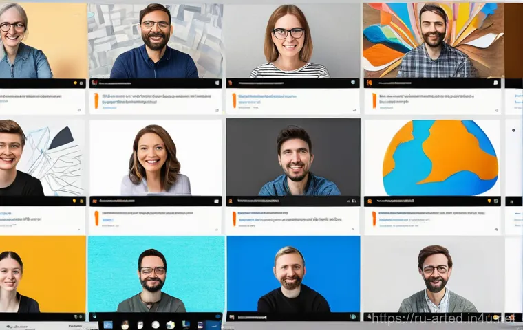 미술교육사 네트워킹 방법 - A group of diverse Russian art educators, both men and women, professionally dressed, engaging in li... 미술교육사 네트워킹 방법 - A group of diverse Russian art educators, both men and women, professionally dressed, engaging in li...